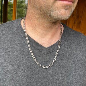 Silver Stainless Steel Necklace Chain